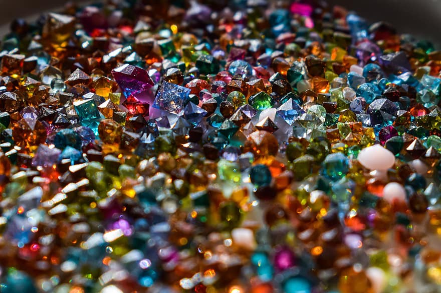 дорогоцінні камені, кристали, коштовності, діаманти, ювелірні вироби, блискучий, розкіш, блиск, прикраса