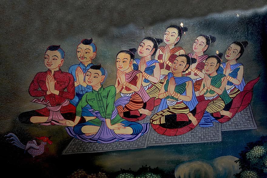 tytöt, rukoileva, Buddha, Nainen, uskonto, rukous, nainen, rukoilla, uskonnollinen, nuori, nainen rukoilee