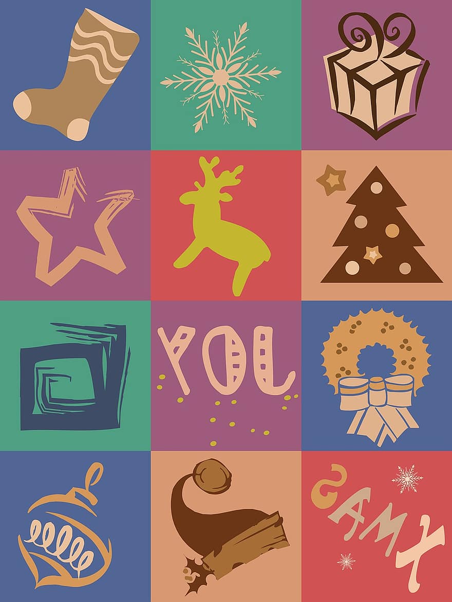 Noël, carte, conception, carte de Noël, vacances, saison de Noël, Célébration de Noël, saison, fond de noël, carte postale, Carte postale de Noël