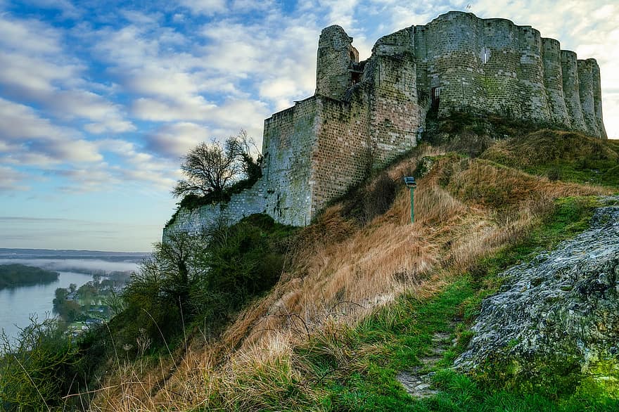 château, se ruiner, historique, seine, tourisme, la nature, architecture, vieux, paysage, l'histoire, endroit célèbre