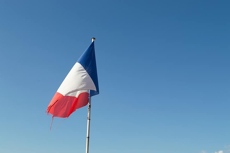 flaga, Francja, symbol, transparent