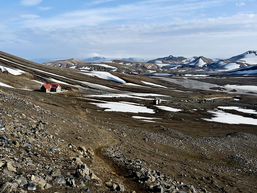 Исландия, планини, сняг, landmannalaugar, зима, пейзаж, природен резерват fjallabak, планина, лед, приключение, планински връх