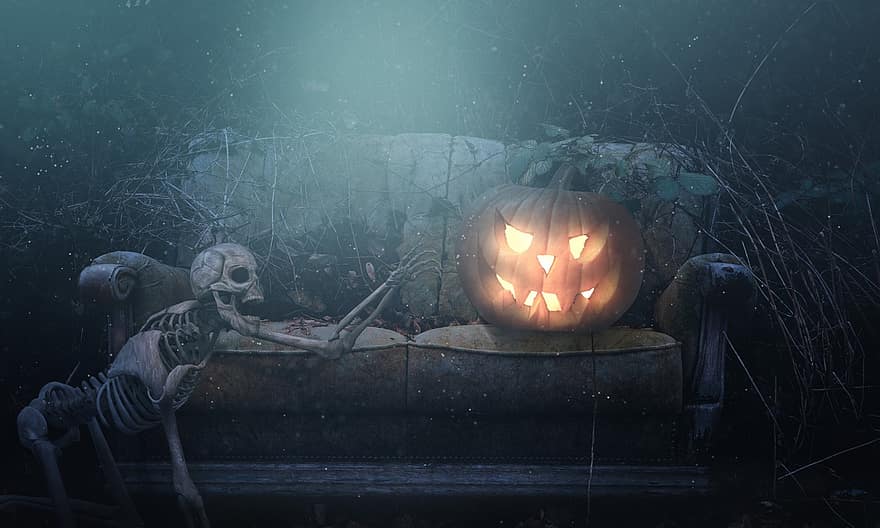 Halloween, carbassa, horror, por