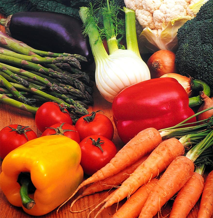 warzywa, świeży, jeść, jedzenie, odżywianie, bio