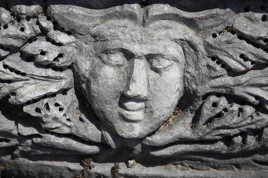 Sculpture, Statue, Woman, Stone Statue, Medusa, Hellenic, Greek, Legend, Mythology, Antalya