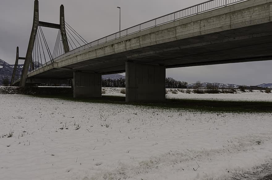 Austrijā, ziemā, infrastruktūru, raksturs, ainavu, sniegs, orientieris