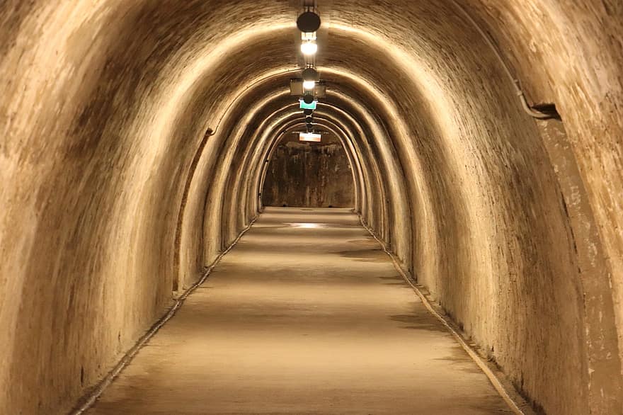 underjordisk tunnel, passasje, infrastruktur, Urban, by, Zagreb, jordisk, arkitektur, forsvinner punkt, innendørs, bue