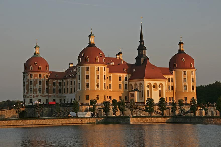 Moritzin linna, linna, Dresden, saxony, Saksa, Kuvauspaikka, 3 hasselpähkinää Cinderellalle, arkkitehtuuri, kuuluisa paikka, historia, rakennettu rakenne