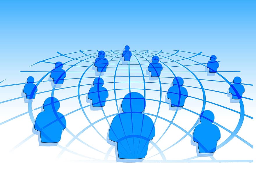 Network, Person, Web, Networking, Grid, Globe, Length Grade, Team, Group, Human, Community