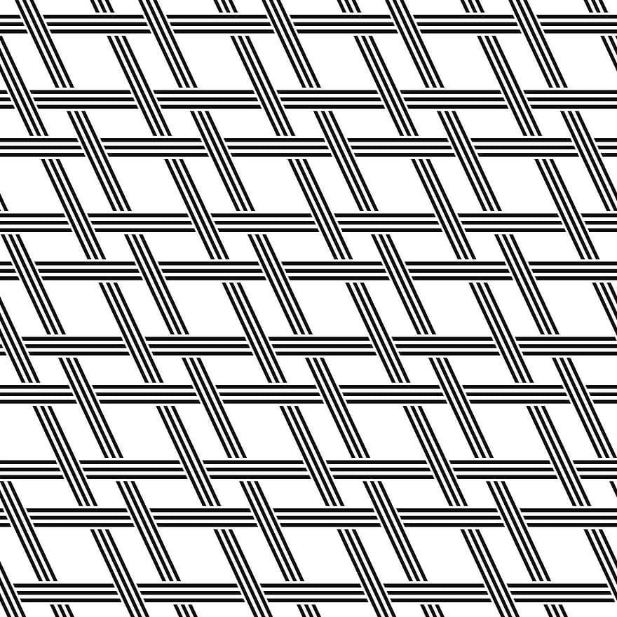 Grid, Pattern, Seamless, Monochrome, Black And White, Seamless Pattern, Decorative, Design, Background, Black, White