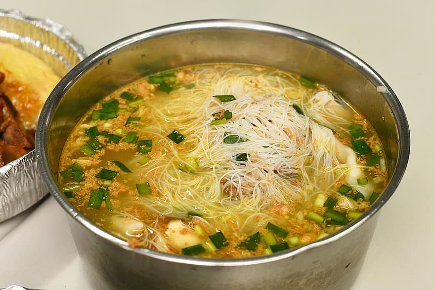 スープ、米粉、中国語、フード、食事、野菜、グルメ、食器類、料理、熱、温度