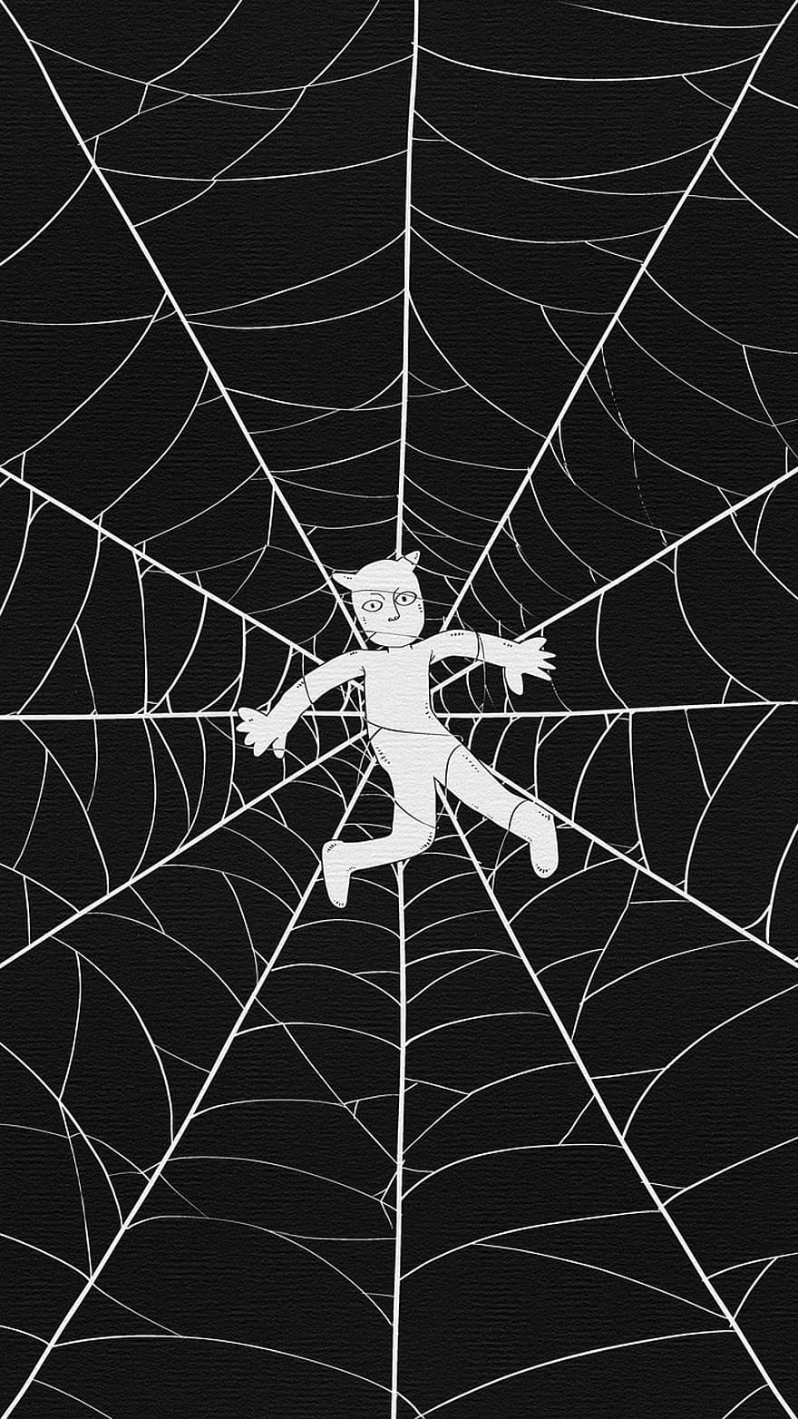 Comics, Imagination, Creativity, Spiders, Traps, Webs, Predators, Captivity, Bondage, Gray Web