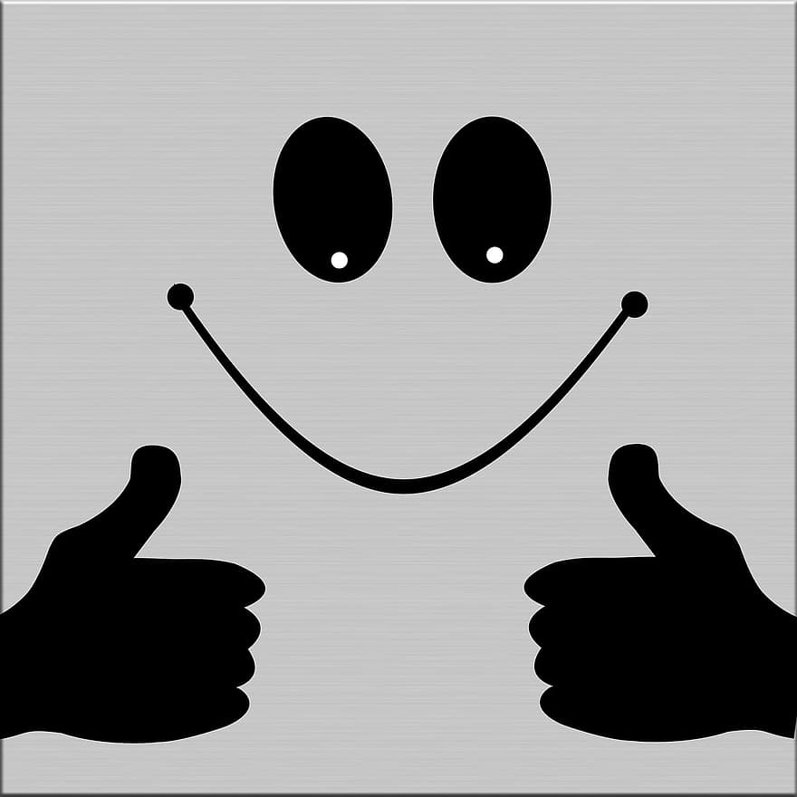 Smilie, Like, Smile, Face, Thumbs Up, Innovative, Positive, Quality, Best, Hand, Thumb
