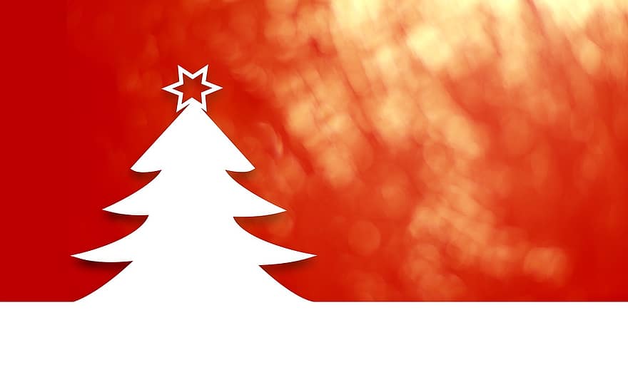 Noel, Noel ağacı, zemin, kırmızı, beyaz, mutlu Noeller, Bayram