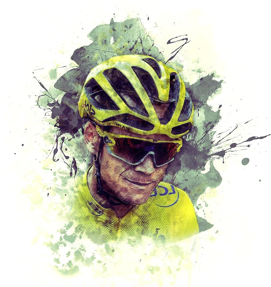 Кріс Фрум, чемпіон, жовтий трикотаж, знаменитість, велосипедист, професійний дорожній велосипедний гонщик, людина, Люди, переможець, спорт, подія