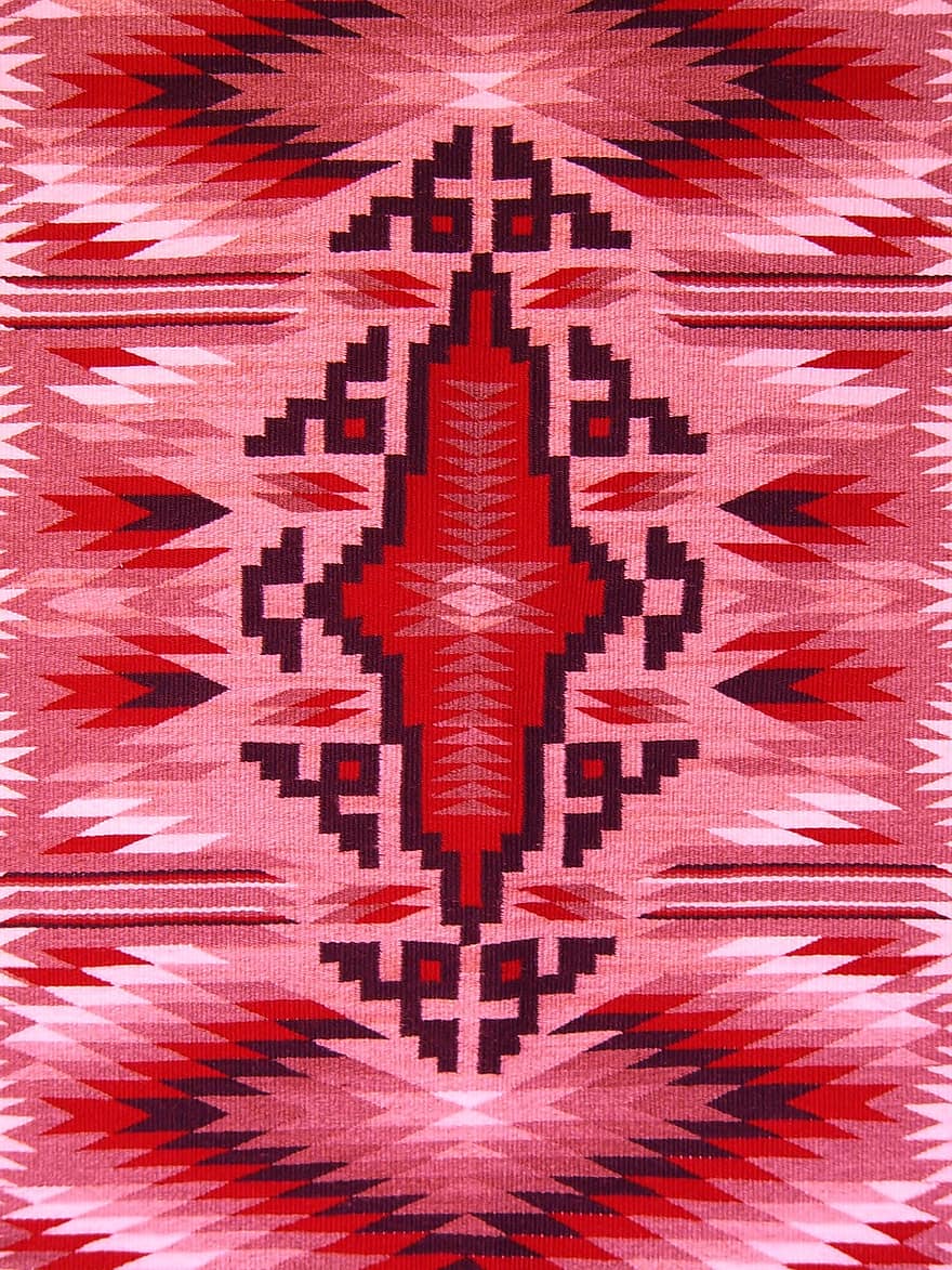 Red, Indian, Rug