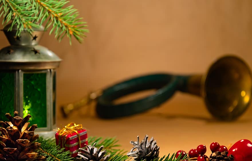 jul, dekorasjon, ornament, bakgrunn, feiring, gave, vinter, årstid, tre, kulturer, nærbilde