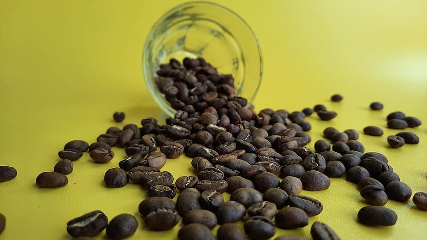 Coffee, Dark, Brown, Bean, Background, Caffeine, Drink, Roasted, Beverage, Seeds, Espresso