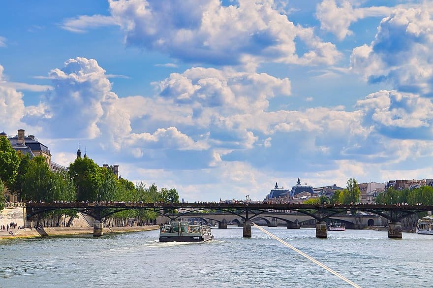 brug, rivier-, Seine