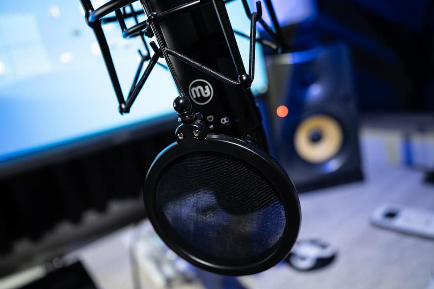 mikrofon, studio, audio, musik