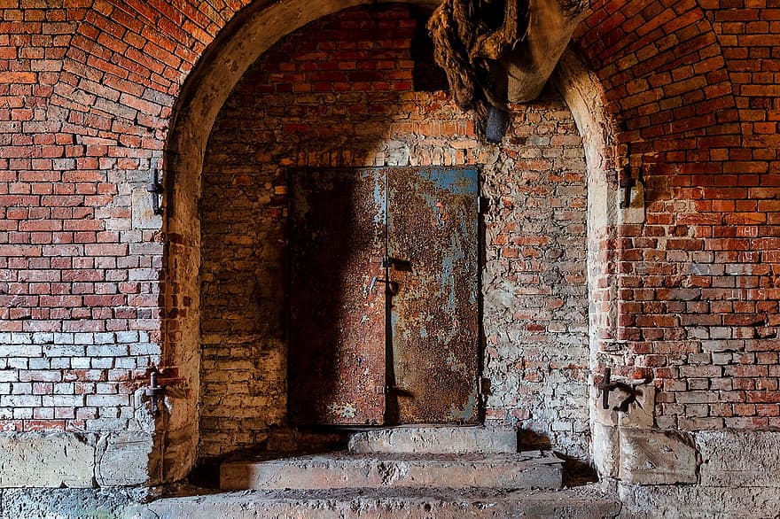 Fortification, Architecture, Door, Gate, Entrance, Rusty, City, brick, old, wall, building feature