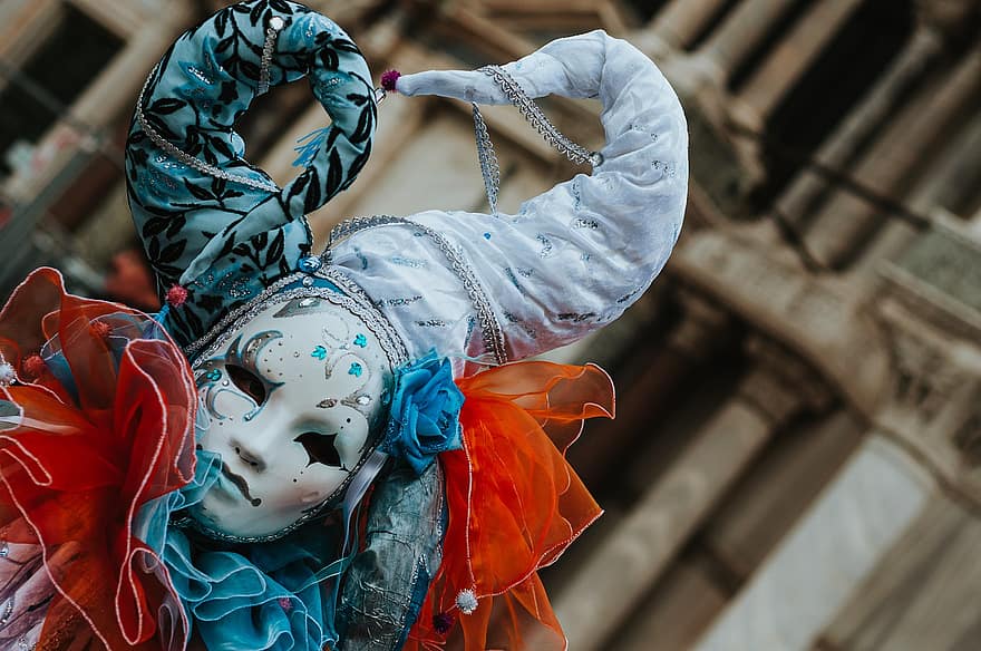Maske, Karneval, Venedig, Kostüm, Person, Festival, Karneval von Venedig, historisch, Tradition, Kultur, Italien