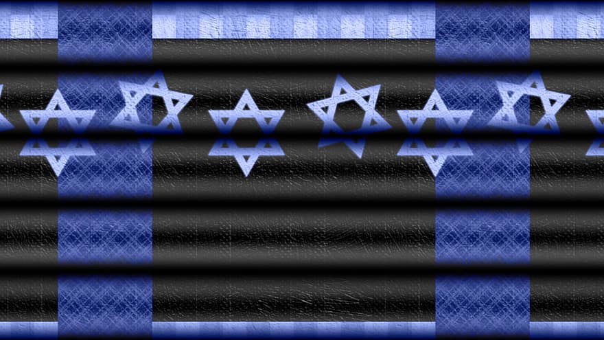 estrela de Davi, padronizar, fundo, azul, gravação, em relevo, linhas, horizontal, magen david, hexagrama, Selo de Salomão