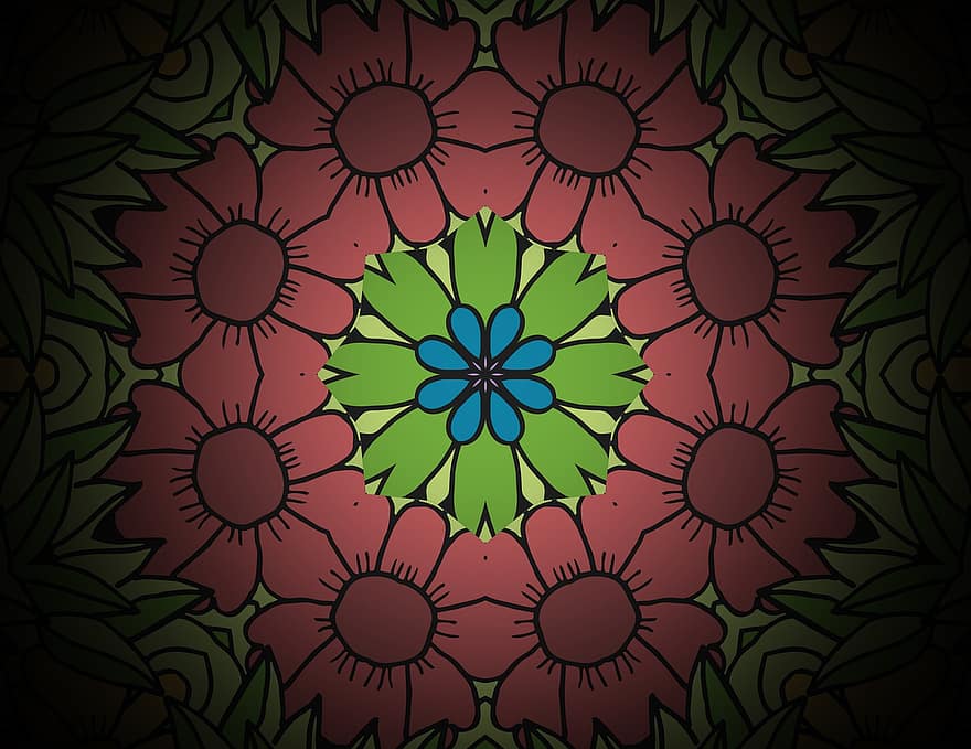 Mandala, Ornament, Background, Wallpaper, Rosette, Pattern, Decor, Decorative, Symmetric, Design, illustration