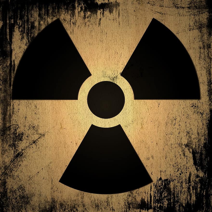 radioativo, Aviso, sinais, perigo, perigos, perigoso, morte, símbolo, produtos quimicos, nuclear, poder