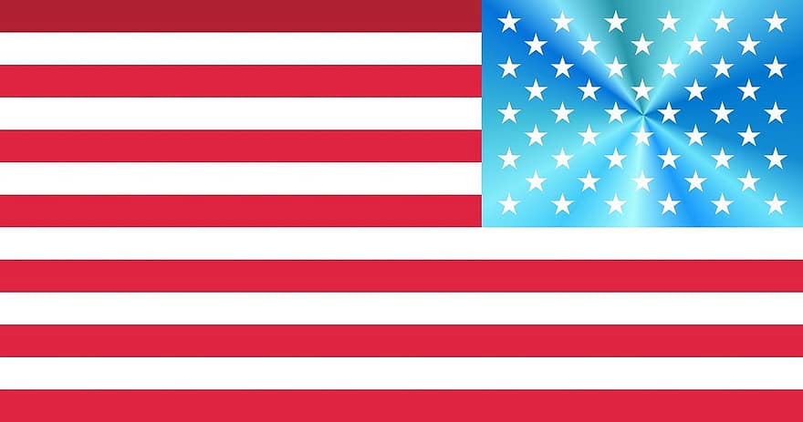 flagga, amerikan, usa, vit, röd, rand, mönster, stjärna, amerika, blå, vidare