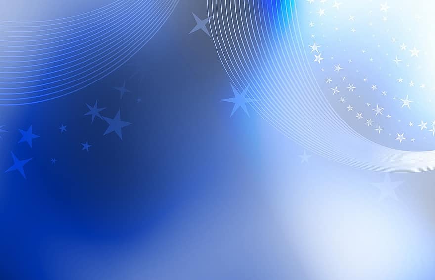 Background, Abstract, Blue, Stars, Starry, Copyspace, Space, Design