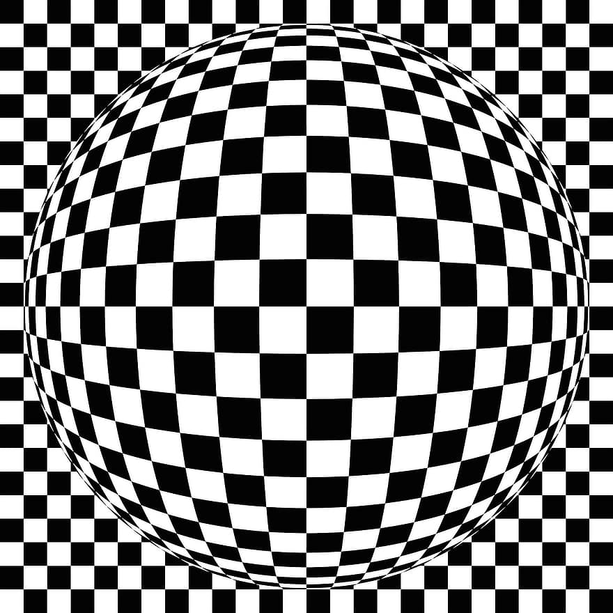 Background Image, Abstract, Black, White, Squares