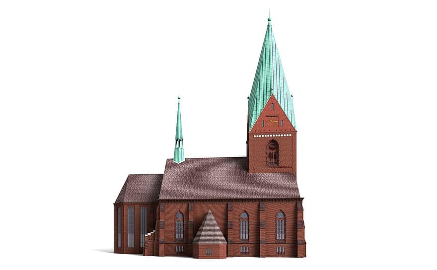 kirke, Kiel, bygning, steder af interesse, historisk, turister, attraktion, milepæl, facade, rejse, byer