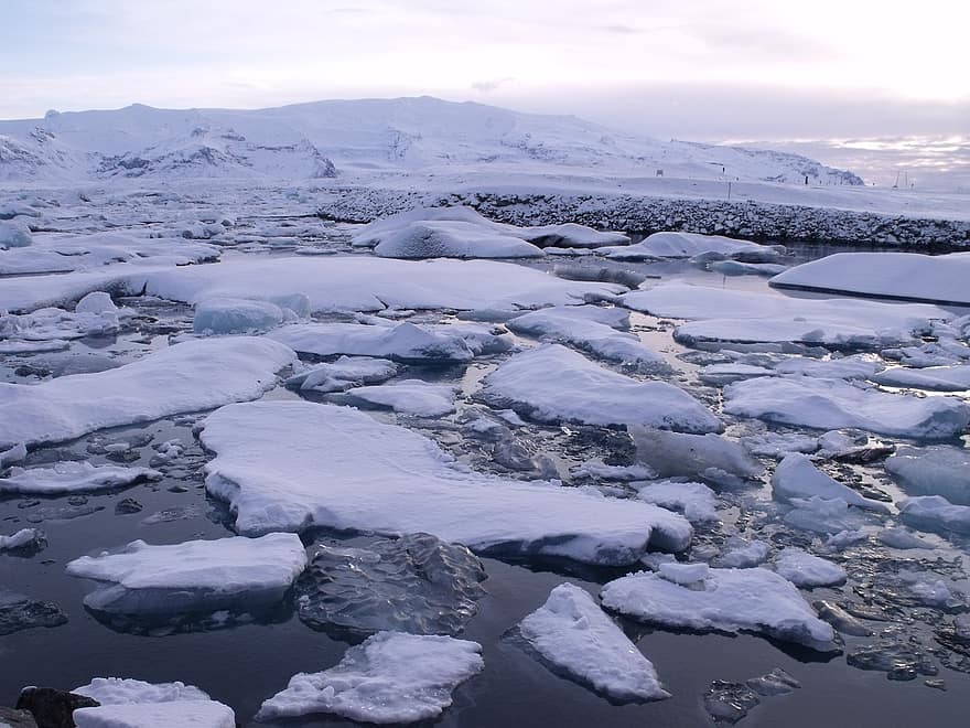 mùa đông, Mùa, Nước Iceland, tuyết, lạnh, Thiên nhiên, sông băng