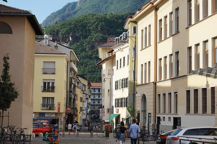 Bolzano, gade, by, arkitektur, bygninger, Europa, Italien
