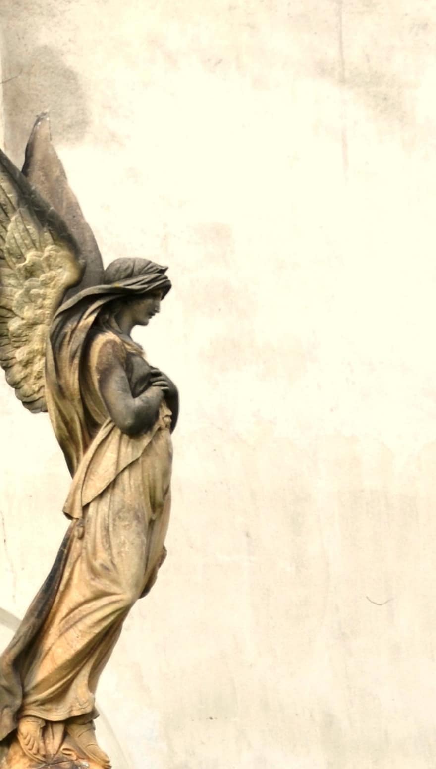 Engel, statue, baggrund, årgang, gamle statue, skulptur, åndelig