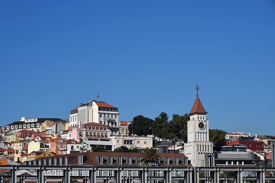 Miasto, turystyka, podróżować, Lizbona