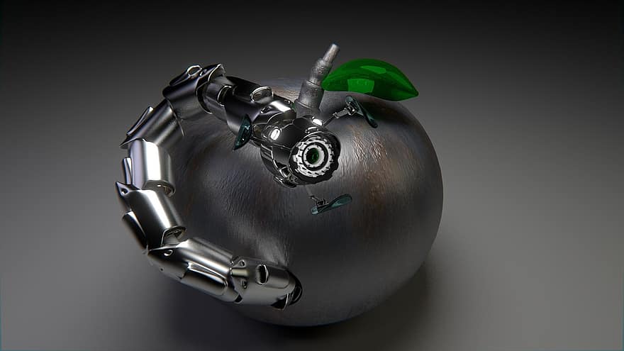 робот, черв'як, яблуко, троянський, комп’ютерна графіка, графічний, глисти, інвазія, коваль, господар, віруси