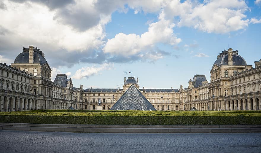 żaluzja, Paryż, Francja, budynek, muzeum, kultura, turystyka, podróżować, pałac w Luwrze, Europa