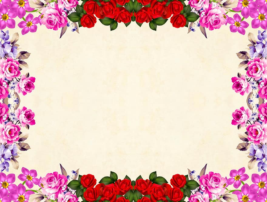 fiore, sfondo, floreale, Vintage ▾, Rose, mazzo, grappolo, foglia, decorazione, carta, scrapbooking