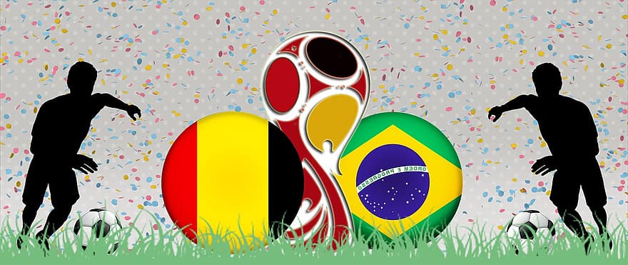 Quatre Télé Lfinale, coupe du monde 2018, Brésil, Belgique
