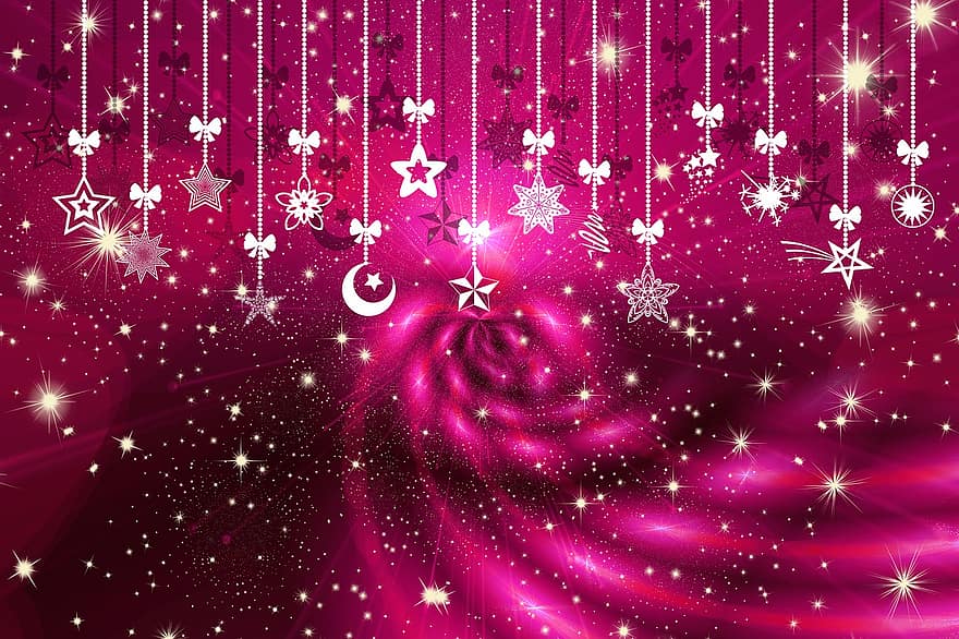 Noël, étoile, bijoux, décorations d'arbres, décoration, période de Noël, décoration de Noël, avènement, poinsettia