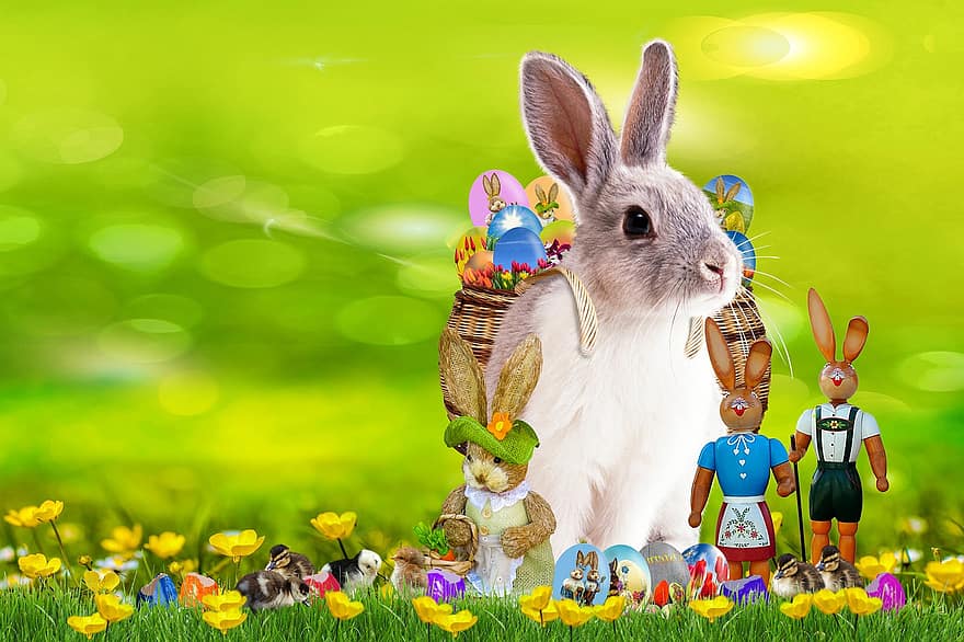 Великдень, Великодній фестиваль, Великодній заєць, писанки, великодня тема, пасхальна листівка, Великдень фону
