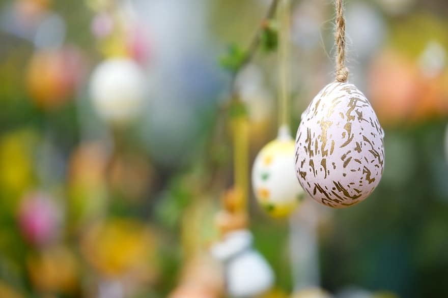 oua de Paste, Festivalul de Paște, Paști, decor, Paste Fericit, decoratiuni de Paști, multicolor, primăvară, celebrare, sezon, multi colorate