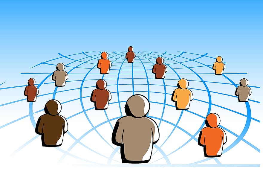 sieć, osoba, networking, krata, glob, ocena długości, zespół, Grupa, człowiek, społeczność, razem