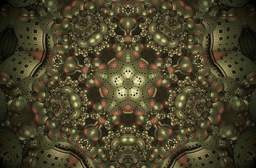 Rosette, Kaleidoskop, Blumenhintergrund, Rosace-Hintergrund, Textur, digitale Kunst