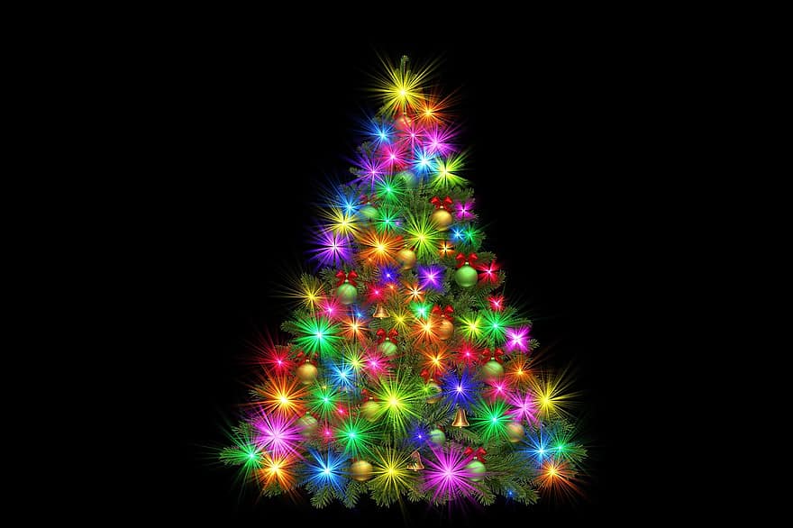 Noël, Sapin de Noël, avènement, arbre, décorations d'arbres, décoration, réveillon de Noël, lumière, sapin, étoile, atmosphère