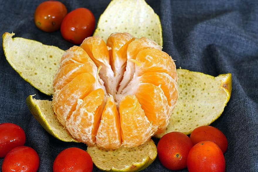 orange, frugt, tomater, mad, frisk, sund og rask, moden, organisk, sød, fremstille, høst