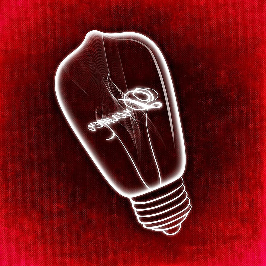 Love, Idea, Light Bulb, Enlightenment, Incidence