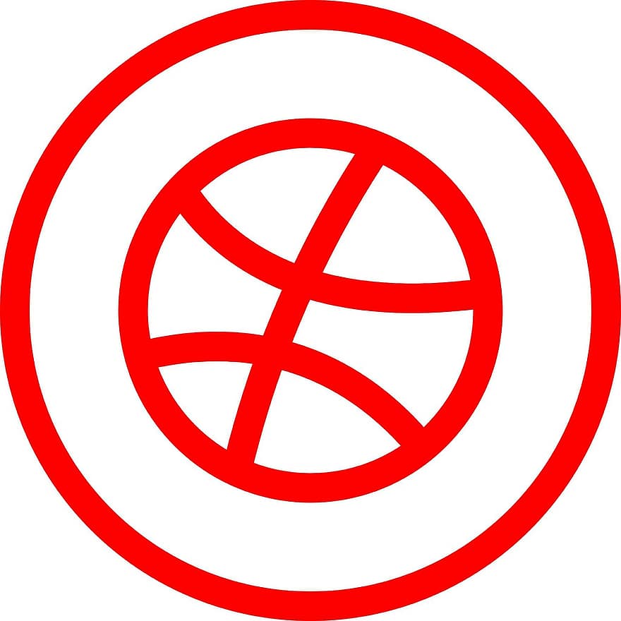Dribbble, sociaal netwerk, logo